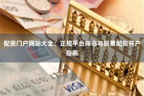 配资门户网站大全：正规平台排名与股票配资开户指南