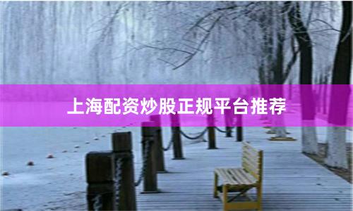 上海配资炒股正规平台推荐